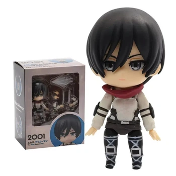 Аниме фигурка нендороид Атака титанов Микаса Аккерман 2001 Nendoroid Attack on Titan подвижная 10 см
