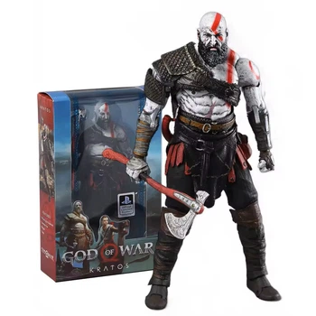 Эпический Кратос Kratos: Фигурка NECA God of War 4 Бог Войны с движущимися конечностями и аксессуарами
