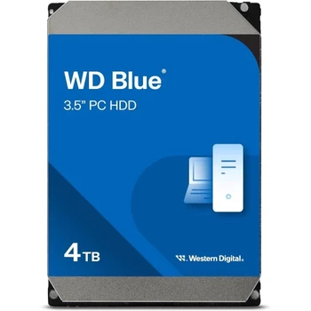 Жорсткий диск 3.5" 4Tb Western Digital Blue, SATA3, 128 Мб, 5400 об/хв (WD40EZZX)
