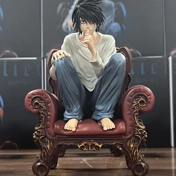 Аниме фигурка Death Note L Эл в кресле коллекционная статуэтка