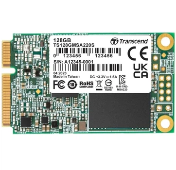Твердотельный накопитель SSD 128Gb, Transcend 220S, mSATA (TS128GMSA220S)