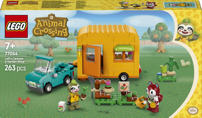 Zestaw klocków LEGO Animal Crossing Leif i jego karawan oraz sklep ogrodniczy 263 elementy (77054)