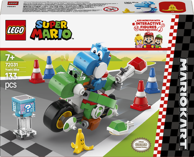 Конструктор LEGO Super Mario Mario Kart: Мотоцикл Йоші 133 елементи (72031) 