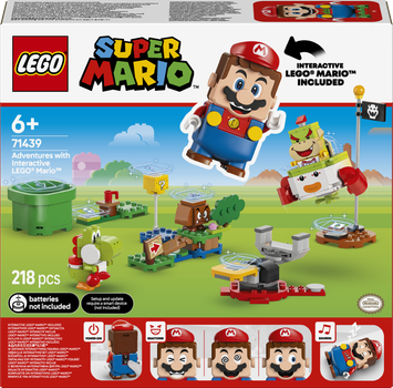 Конструктор LEGO Super Mario Пригоди з інтерактивною фігуркою 218 деталей (71439)