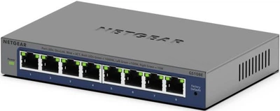 Przełącznik Netgear Switch GS108EP-100EUS Czarny