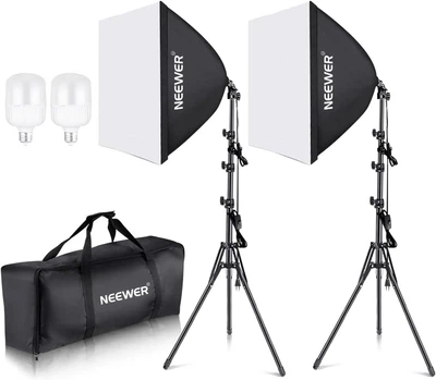 Комплект студійного світла Neewer 700W 60x60 см, LED лампи, 210 см b5