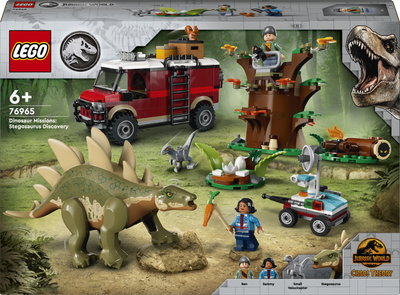 Zestaw klocków LEGO Jurassic World Dinomisje: odkrycie stegozaura 420 elementów (76965)