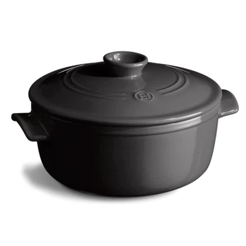 Каструля з кришкою керамічна Emile Henry Cookware 5.3 л чорний 794553 (08700213)