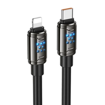 Дата кабель HOCO U143 Joy Type-C to Lightning 27W (1.2m) (Black) (249259)