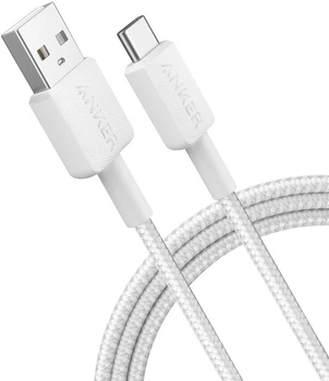 Кабель Anker 322 USB-A To USB-C White (194644115777)
