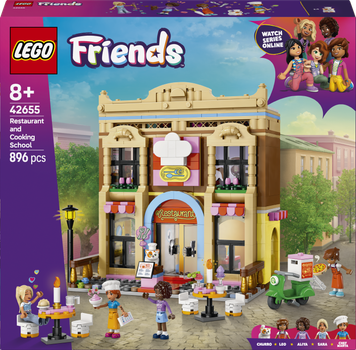 Zestaw klocków LEGO Friends Restauracja i szkoła gotowania 896 elementów (42655)