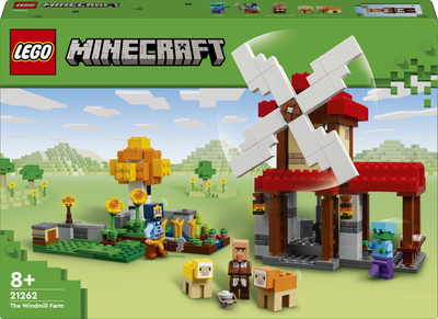 Zestaw klocków LEGO Minecraft Farma z wiatrakiem 462 elementy (21262)