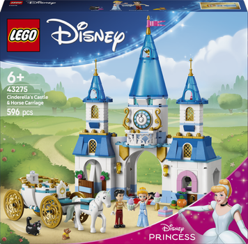 Конструктор LEGO Disney Princess Замок Попелюшки і карета 596 елементів (43275)