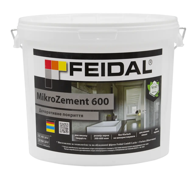 Декоративна штукатурка Feidal MikroZement 600 Білий 8кг