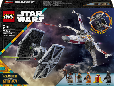 Zestaw klocków LEGO Star Wars Hybryda TIE Fightera i X-Winga 1063 elementy (75393)
