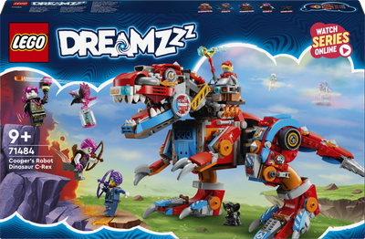 Конструктор LEGO DREAMZzz Диноробот Купера C-Rex 917 деталей (71484)