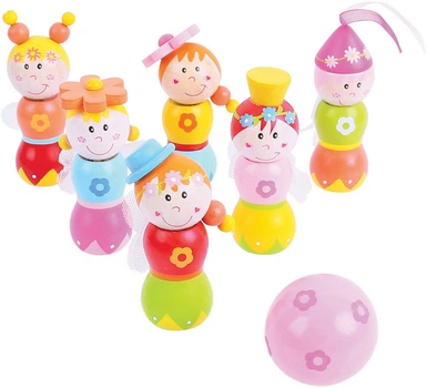 Набір для гри в кеглі Bigjigs Toys Принцеси 7 елементів 2999732 (691621008645)