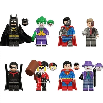 Набор коллекционных минифигурок DC Super Heroes (KDL851): Бэтмен, Джокер, Супермен, Харли Квинн и другие (8 шт.)
