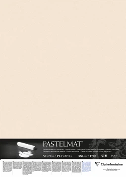 Аркуш Clairefontaine Pastelmat Beige (Бежевий), 50х70 см