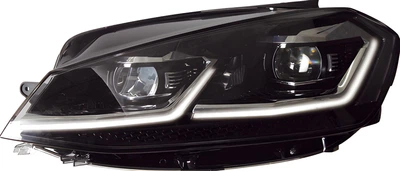 Передние фары Silver FullLed (2017-2020, 2 шт) для Volkswagen Golf 7/E-Golf