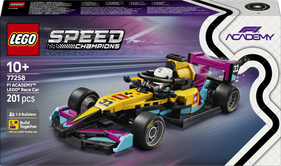 Конструктор LEGO Speed Champions Гоночний автомобіль F1 ACADEMY LEGO 201 деталь (77258)