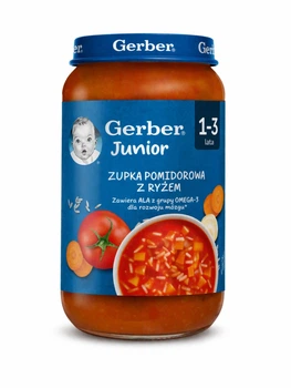 Суп-пюре дитячий Gerber Junior Томатний з рисом 250 г (1–3 роки)