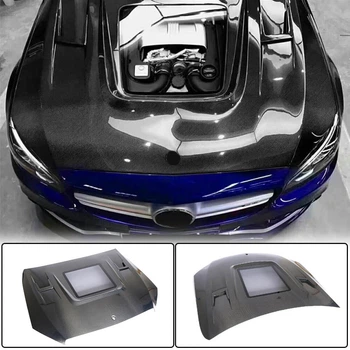 Капот V2 (Карбон) для Mercedes C-сlass W205 2014-2021 гг