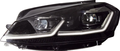 Передні фари Silver Style 2017-2026 (2012-2017, 2 шт) для Volkswagen Golf 7/E-Golf 2012-2020 рр
