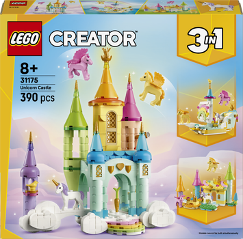 Zestaw klocków LEGO Creator Zamek jednorożca 390 elementów (31175)