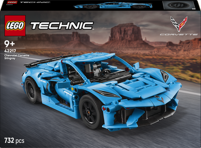 Klocki konstrukcyjne LEGO Technic Chevrolet Corvette Stingray Niebieski 732 elementy (42217)