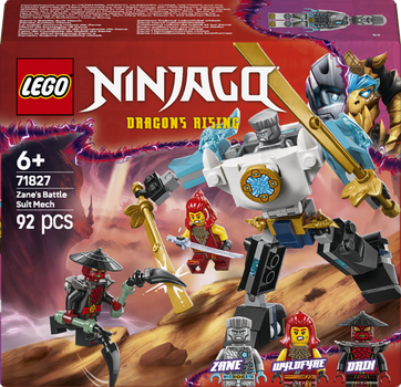 Zestaw klocków LEGO Ninjago Mech w zbroi bojowej Zane’a 92 elementy (71827)