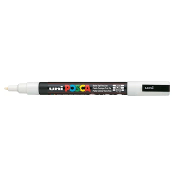 Маркер краска uni POSCA 0.9-1.3мм белый (PC-3M.White)