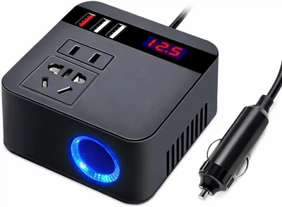 Автомобильный инвертор DC12V/24V к DC 110V / 220V /150 W Светодиодный инвертор