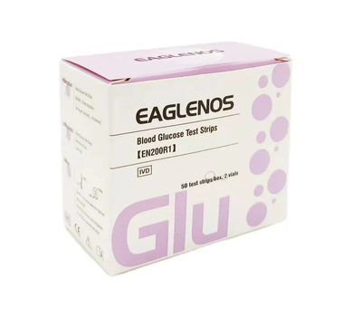 Тест-смужки для визначення глюкози Eaglenos 50 шт.