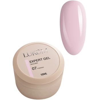 LUKUM Builder Gel Expert Зміцнюючий гель №07 Powder, 15 мл