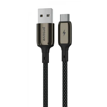 Кабель Proove Dense Metal USB to Type-C 3A (1m) black