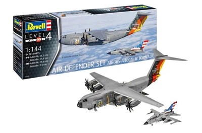 Збірні моделі 1:144 літаки Air Defender Set (Airbus A400M & Tornado) Revell 03789