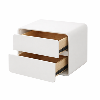 Тумба приліжкова з двома шухлядами P328-40-White