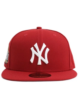 Бейсболка New Era New York World Series 2024, красная, с вышивкой, повседневная