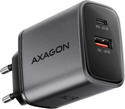 Ładowarka sieciowa Axagon ACU-PQ67 67W Black (ACU-PQ67)