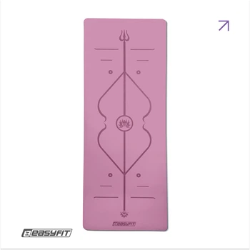 Килимок для йоги EasyFit каучук 184×68×0.5 см протиковзкий Рожевий EF-1925-Р