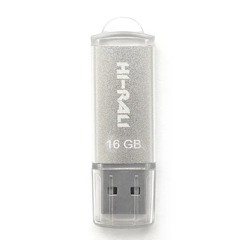 Флеш пам'ять USB Hi-Rali Rocket USB 2.0 16GB Steel