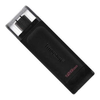 USB флеш-накопичувач 3.2 Kingston DataTraveler 70 128gb Чорний