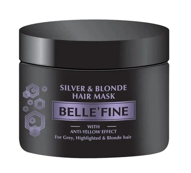 Маска для волосся BELLE’FINE Silver & Blonde для нейтралізації небажаного жовтого відтінку, 300 мл