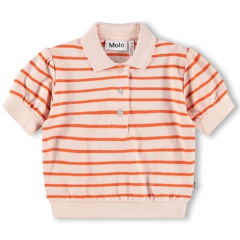 Поло Molo Raki Love Stripe, колір рожевий, розмір 116 (2S26A221.9491)