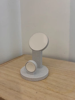 Подвійна зарядна станція-тримач для iPhone MagSafe та Apple Watch. Aivory