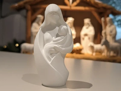 Статуетка пресвята Діва Марія з немовлям. Aivory
