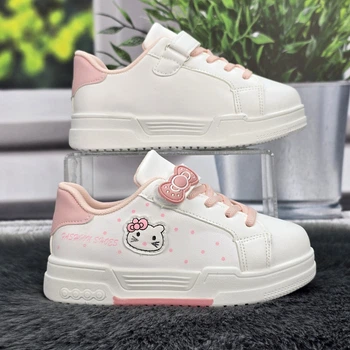 Кросівки дитячі для дівчинки Ok Shoes білі з рожевим еко-шкіра демісезонні 35р (20,5 см) 7173