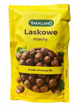 Фундук Bakalland Laskowe Orzechy 100г лісові горіхи очищені натуральні