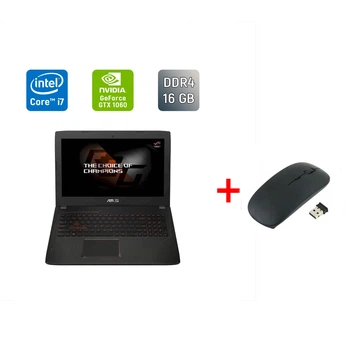 Игровой ноутбук Asus GL502VMZ / 15.6" (1920x1080) IPS / Intel Core i7-7700HQ (4 (8) ядра по 2.8 - 3.8 GHz) / 16 GB DDR4 / 128 GB SSD + 1000 GB HDD / nVidia GeForce GTX 1060, 3 GB GDDR5, 192-bit / WebCam / Window б/у + Подарок Беспроводная мышь USB